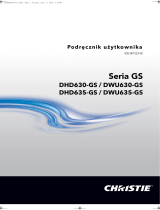 Christie DWU630-GS Instrukcja obsługi