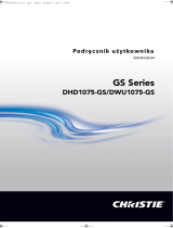 Christie DHD1075-GS Instrukcja obsługi