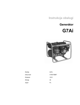 Wacker Neuson G7AI Instrukcja obsługi