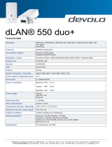 Devolo dLAN® 550 duo+ Karta katalogowa