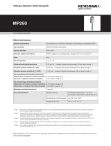 Renishaw MP250 Data Sheets