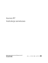 Alienware Aurora R7 Instrukcja obsługi