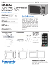 Panasonic Microwave NE-1054 Karta katalogowa