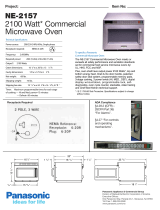 Panasonic Microwave NE-2157 Karta katalogowa