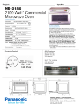 Panasonic Microwave NE-2180 Karta katalogowa