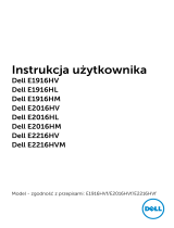 Dell E2016HM instrukcja