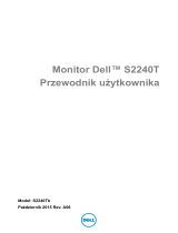 Dell S2240T 21.5 Multi-Touch Monitor instrukcja
