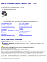 Dell V505 All In One Inkjet Printer instrukcja