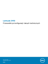Dell Latitude 3410 Instrukcja obsługi