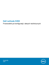 Dell Latitude 5400 Instrukcja obsługi