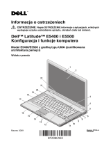 Dell Latitude E5400 Skrócona instrukcja obsługi