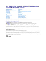 Dell Latitude E6400 ATG Instrukcja obsługi