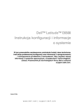 Dell Latitude E6500 Skrócona instrukcja obsługi