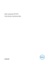 Dell Latitude E7270 Instrukcja obsługi
