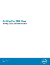 Dell OptiPlex 3070 Instrukcja obsługi