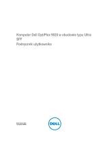 Dell OptiPlex 9020 Instrukcja obsługi