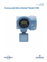 Micro Motion Przetworniki Model 5700 Instrukcja obsługi