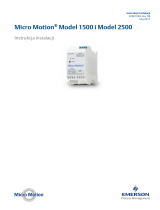 Micro Motion Model 1500 i Model 2500 Instrukcja instalacji