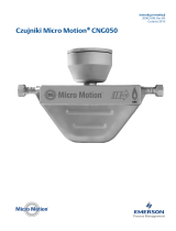 Micro Motion Czujniki CNG050 Instrukcja instalacji
