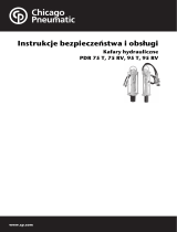 Chicago Pneumatic PDR 75T, 75RV, 95T, 95RV Instrukcja obsługi