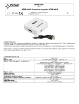 Pulsar HDMI-VGA Instrukcja obsługi
