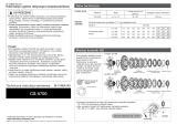 Shimano CS-5700 Service Instructions