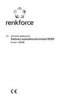 Renkforce RS2W Wireless Wall thermostat 3-channel Max. range (open field) 150 m Instrukcja obsługi