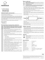 Renkforce LED driver Constant current 12 Instrukcja obsługi