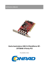 Renkforce 4 ports USB 3.0 controller card USB type A PCI Instrukcja obsługi