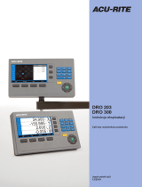 ACU-RITE DRO203 and DRO300 Instrukcja obsługi