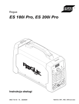 ESAB Rogue ES 180i Pro, ES 200i Pro Instrukcja obsługi