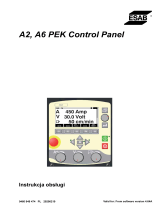 ESAB A2, A6 PEK Control Panel Instrukcja obsługi