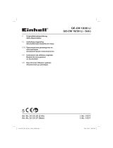 Einhell Expert Plus GE-CM 18/30 Li Instrukcja obsługi