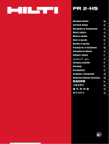 Hilti PR 2-HS Instrukcja obsługi