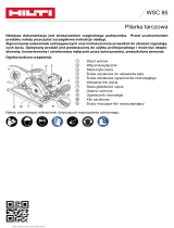 Hilti QTG WSC 85 instrukcja