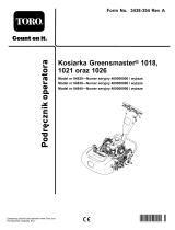 Toro Greensmaster 1018 Mower Instrukcja obsługi