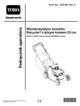 Toro 53cm Heavy-Duty Recycler/Rear Bagger Lawn Mower Instrukcja obsługi