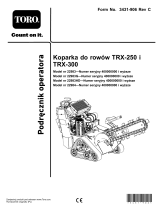 Toro TRX-250 Trencher Instrukcja obsługi