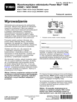 Toro Power Max Heavy Duty 1432 OHXE Snowthrower Instrukcja obsługi