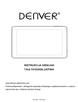 Denver TAQ-70352KBLUEPINK Instrukcja obsługi