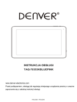 Denver TAQ-70353KBLUEPINK Instrukcja obsługi