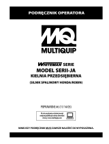 MQ Multiquip JA-SERIES Instrukcja obsługi