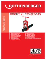 Rothenberger Pipe cutter ROCUT XL 315 Instrukcja obsługi