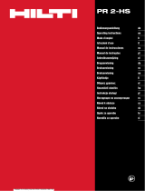 Hilti PR 2-HS Instrukcja obsługi