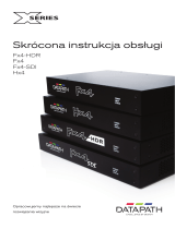 Datapath X-Series Skrócona instrukcja obsługi