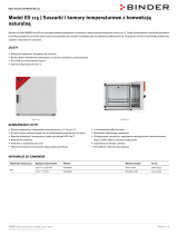 Binder ED 115 Karta katalogowa