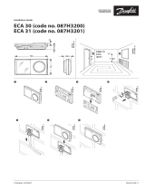 Danfoss ECA 30/31 Remote Control Unit, Instrukcja instalacji