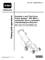 Toro Flex-Force Power System 60V MAX 52cm Recycler Lawn Mower Instrukcja obsługi