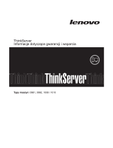 Lenovo THINKSERVER TD230 Informacje Dotyczące Gwarancji I Wsparcia