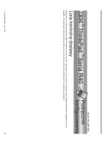 Lenovo THINKPAD R40 Setup Manual